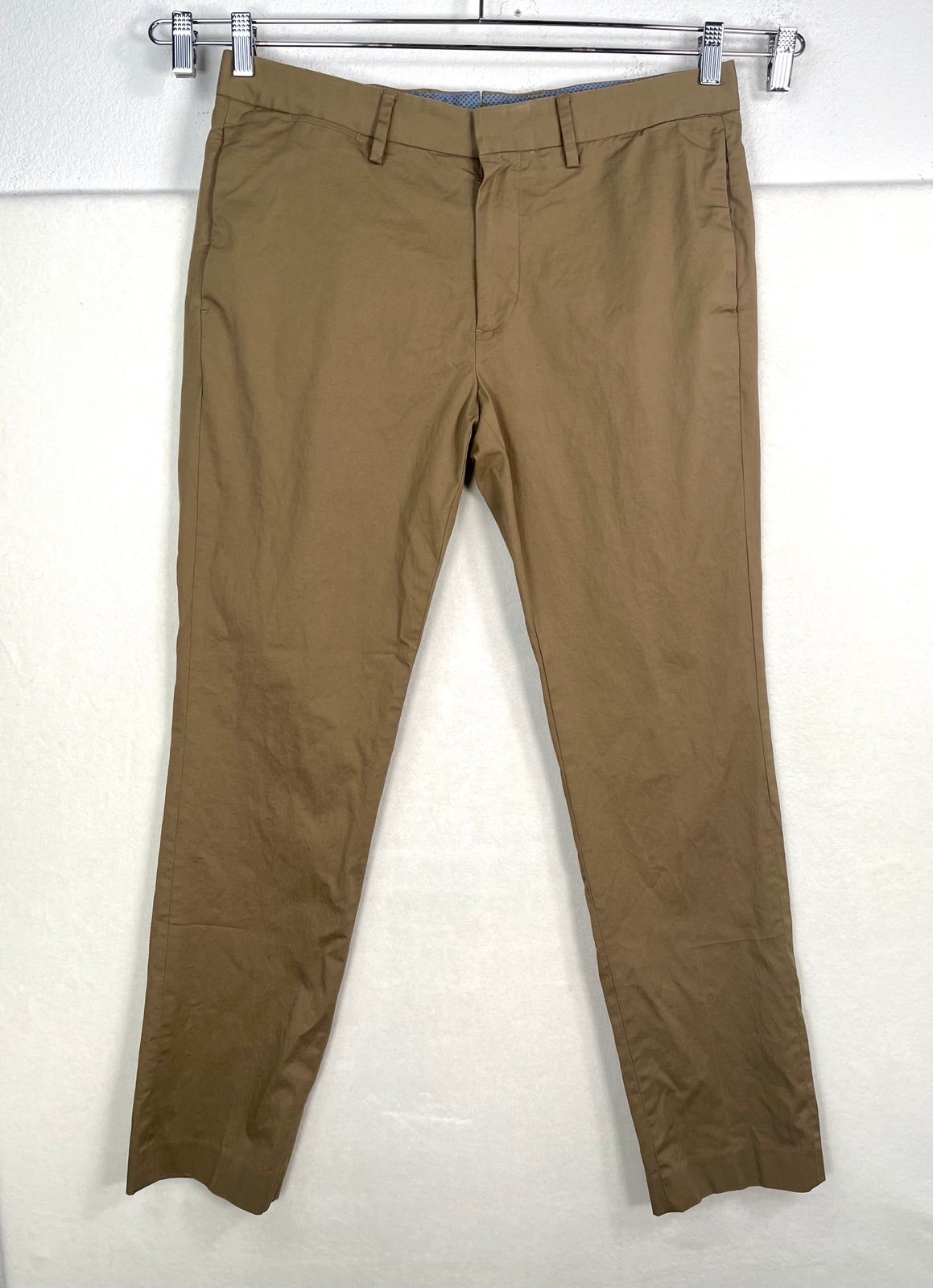 Bonobos Manteco Italy tailored chino pants preppy tan sz 33x32