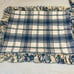 Handmade Standard Pillow Shams (2) Plaid Blue/Yellow Lined Waverly
