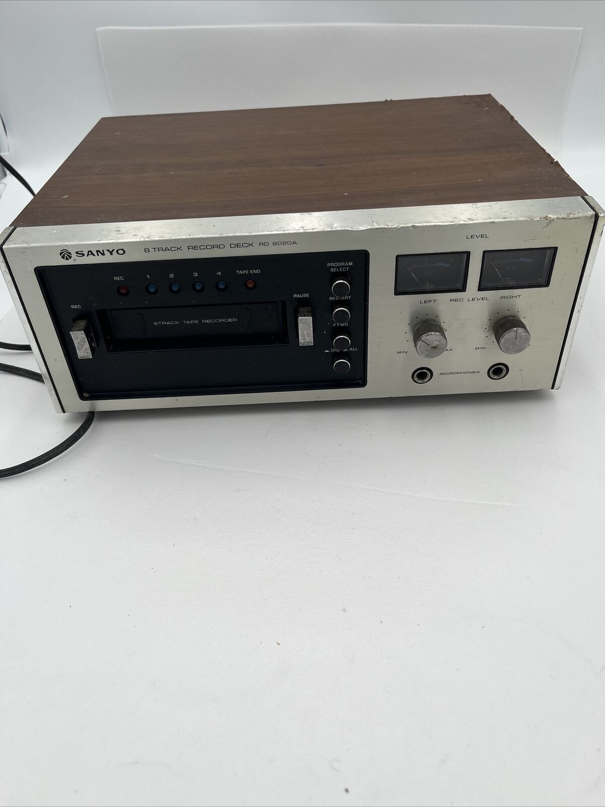 Parts Only-Sanyo RD 8020A 8 Track Record Deck & Player Japan Made Vintage