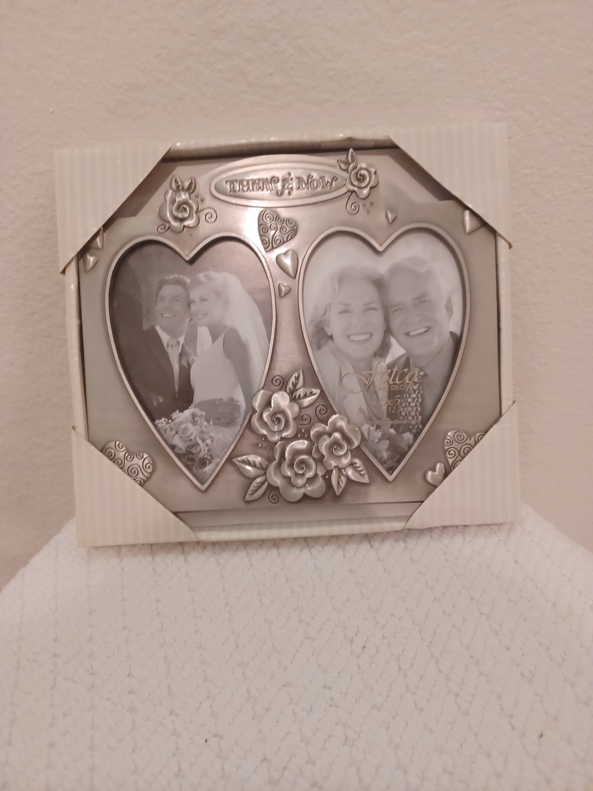 Then & Now Pewter Pichure Frame Fetco Brand 2006