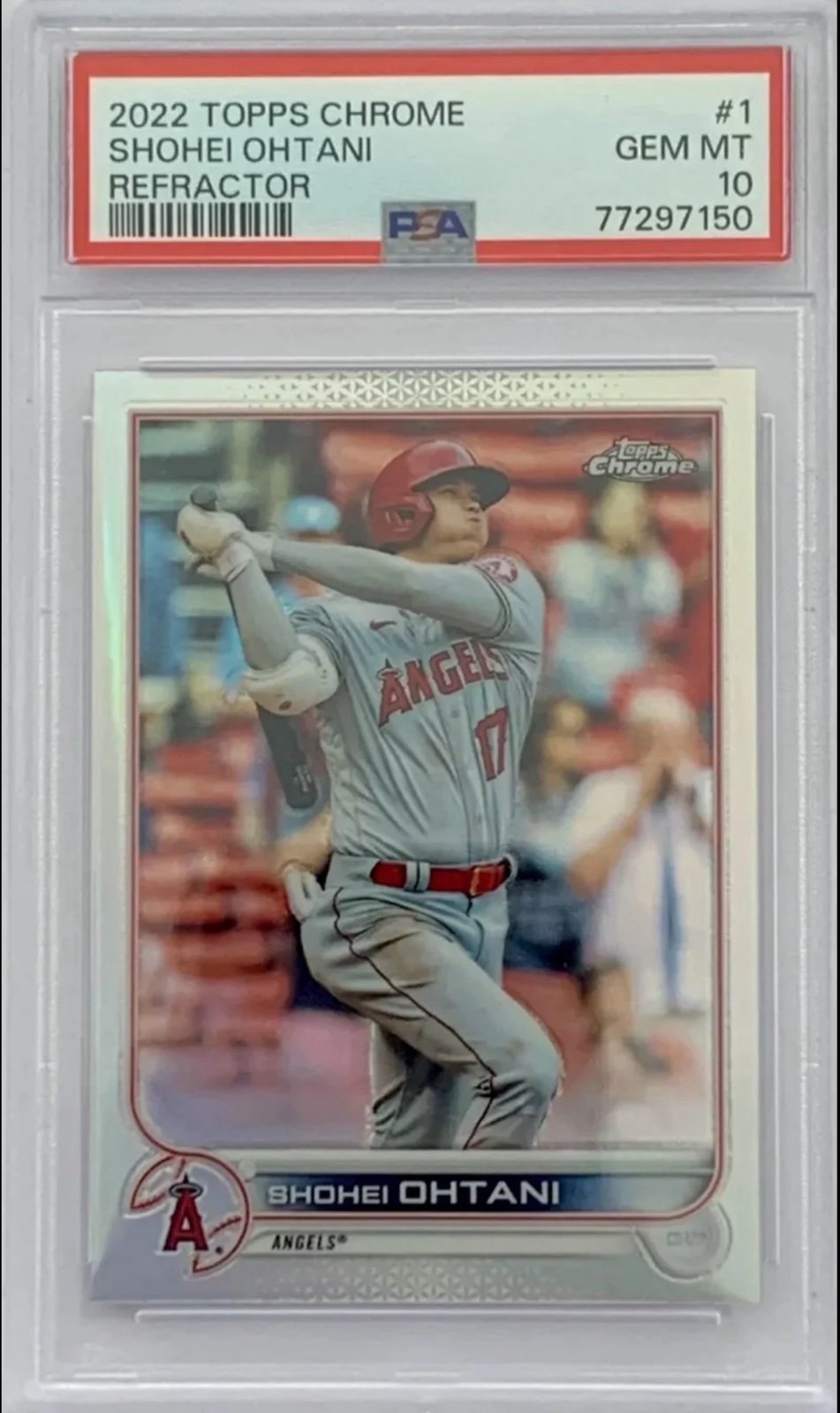 SHOHEI OHTANI PSA 10 2022 Topps Chrome Baseball Refractor Los Angeles Angels Dod