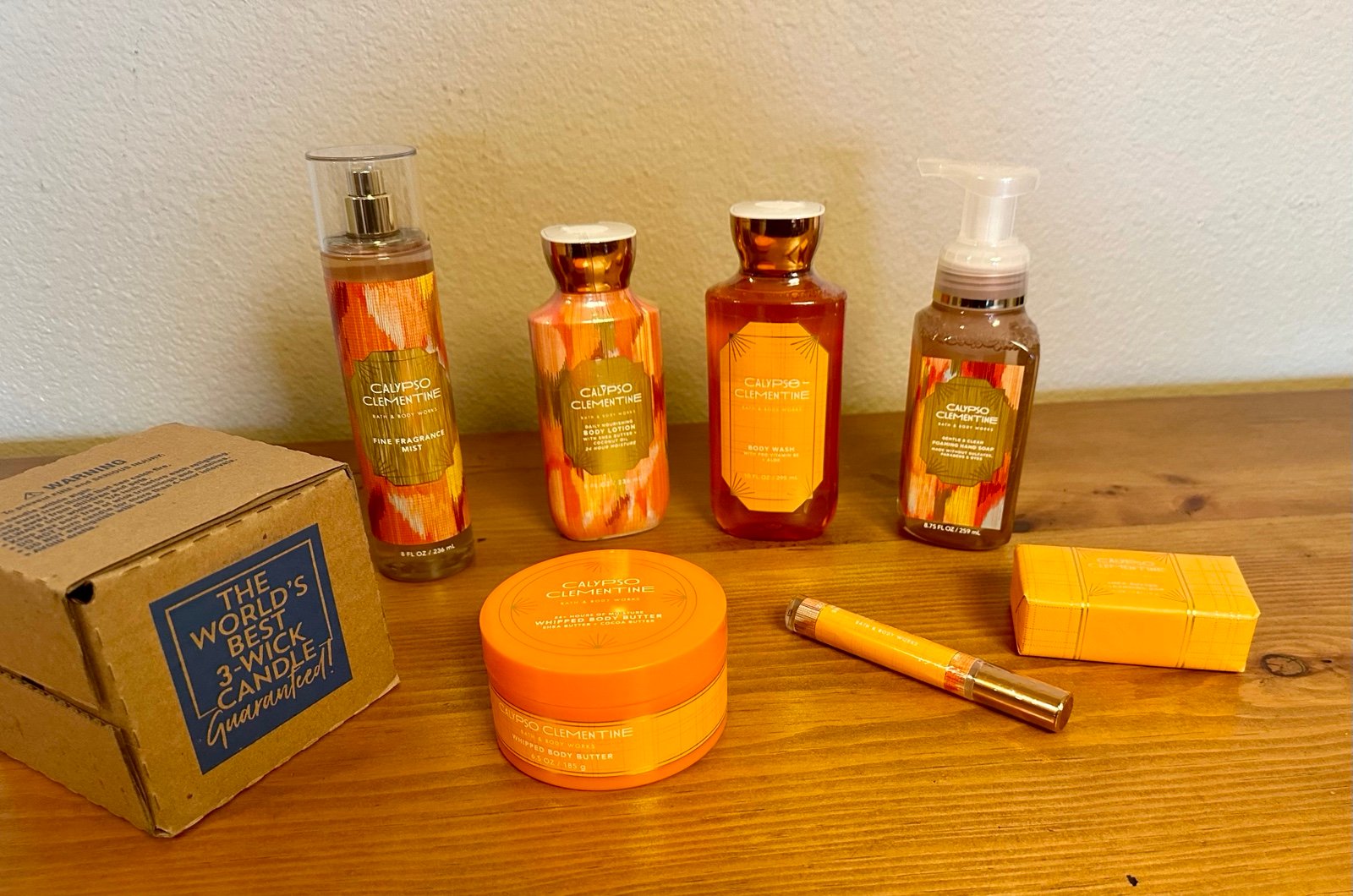 Bath and Body Works Calypso Clementine 8 Piece Bundle NEW