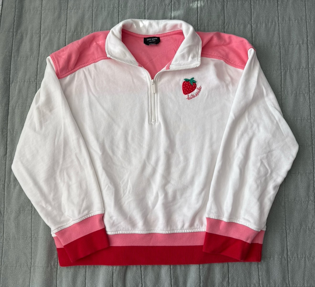 Kate Spade NY Strawberry Dreams Quarter Zip