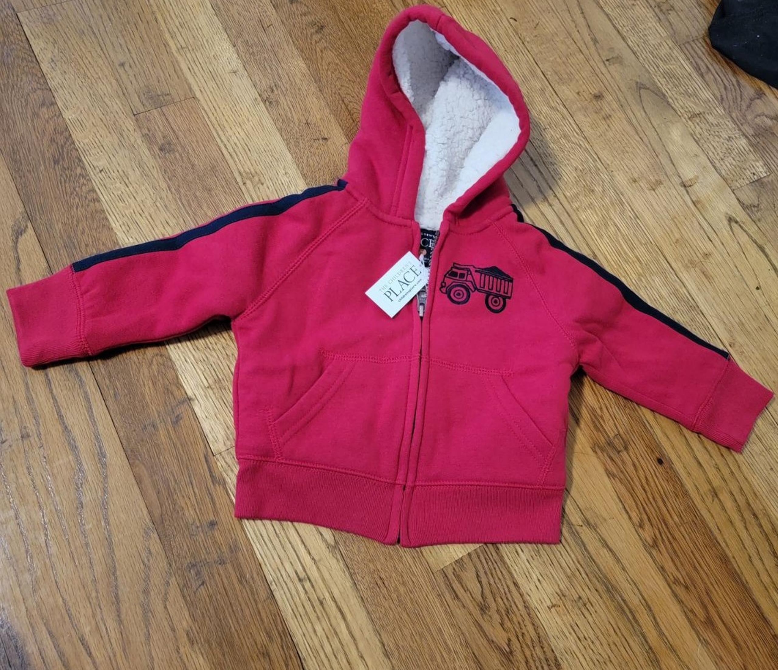 Red baby boy jacket
