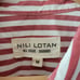 NILI LOTAN Lonnie Shirt in Red Stripe M NEW
