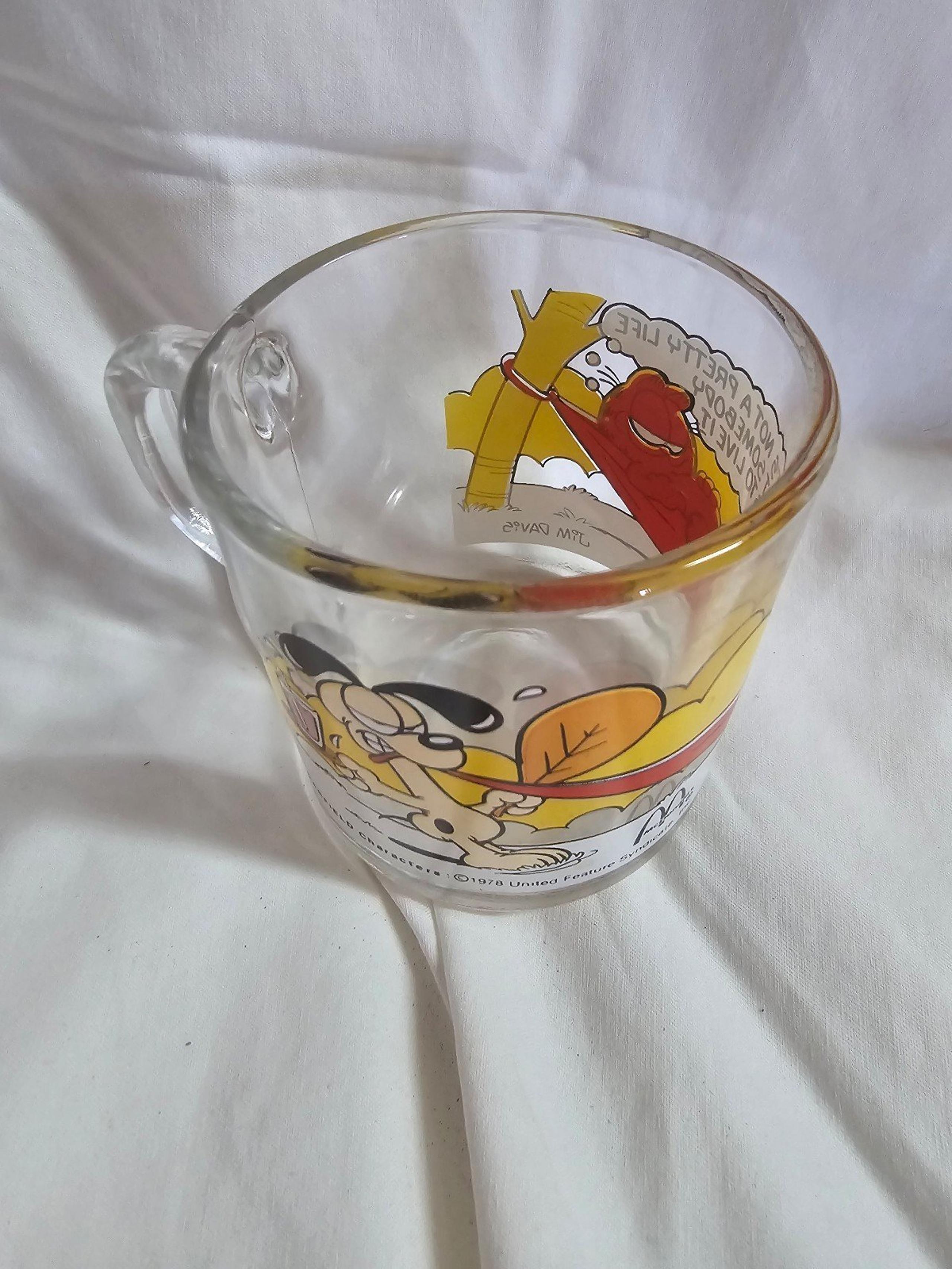 1978 McDonalds Garfield Character Glass Cup