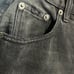 NWOT PISOLA - CASSIE SUPER HIGH RISE STRAIGHT with distressing - Off Black