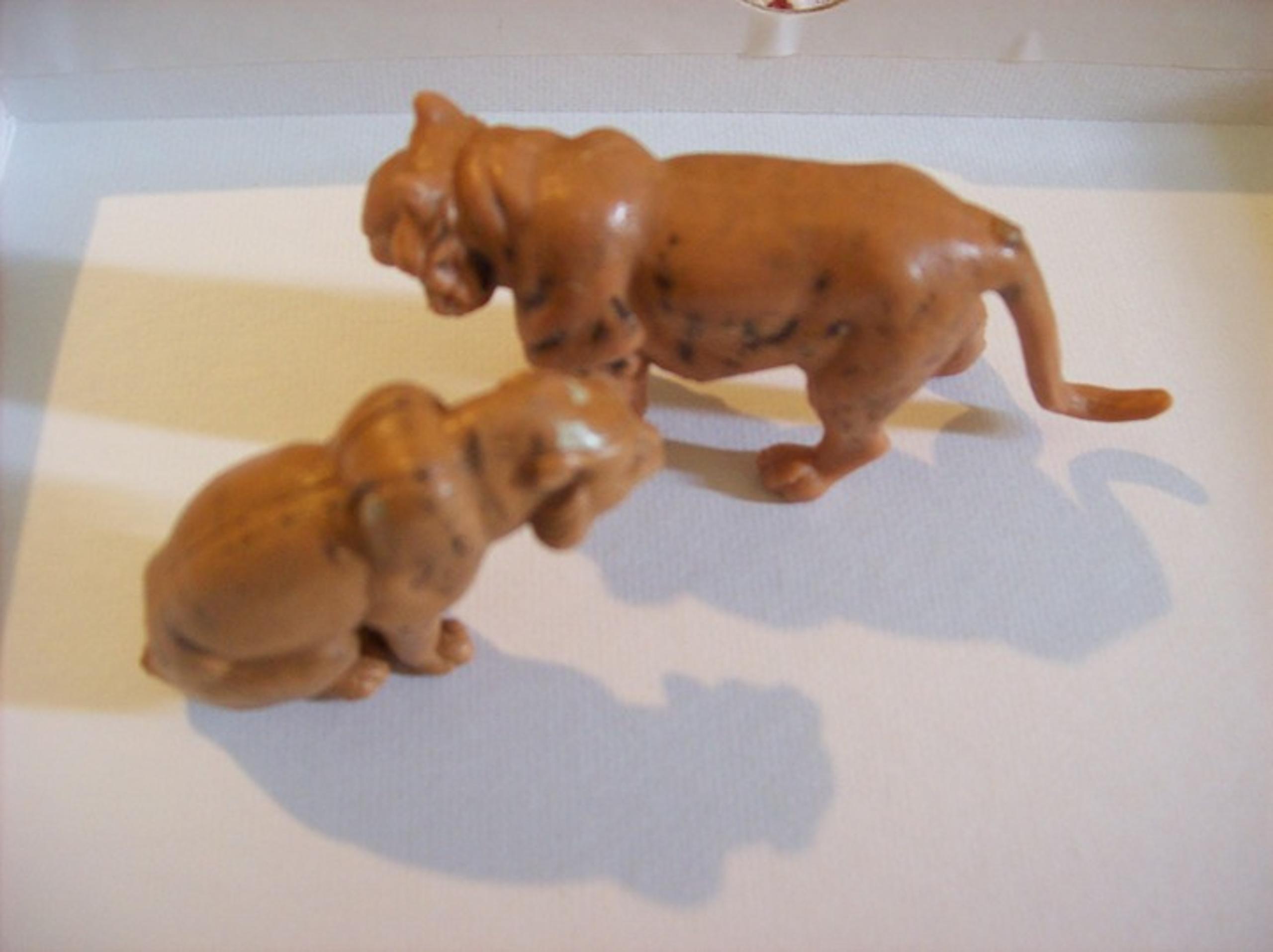 Vintage Tiger Toy Animals marked Hong Kong-Mini Circus Animals-60's era