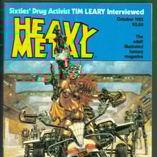 Vintage Heavy Metal Magazine October 1983 VF Luis Royo Cover Art