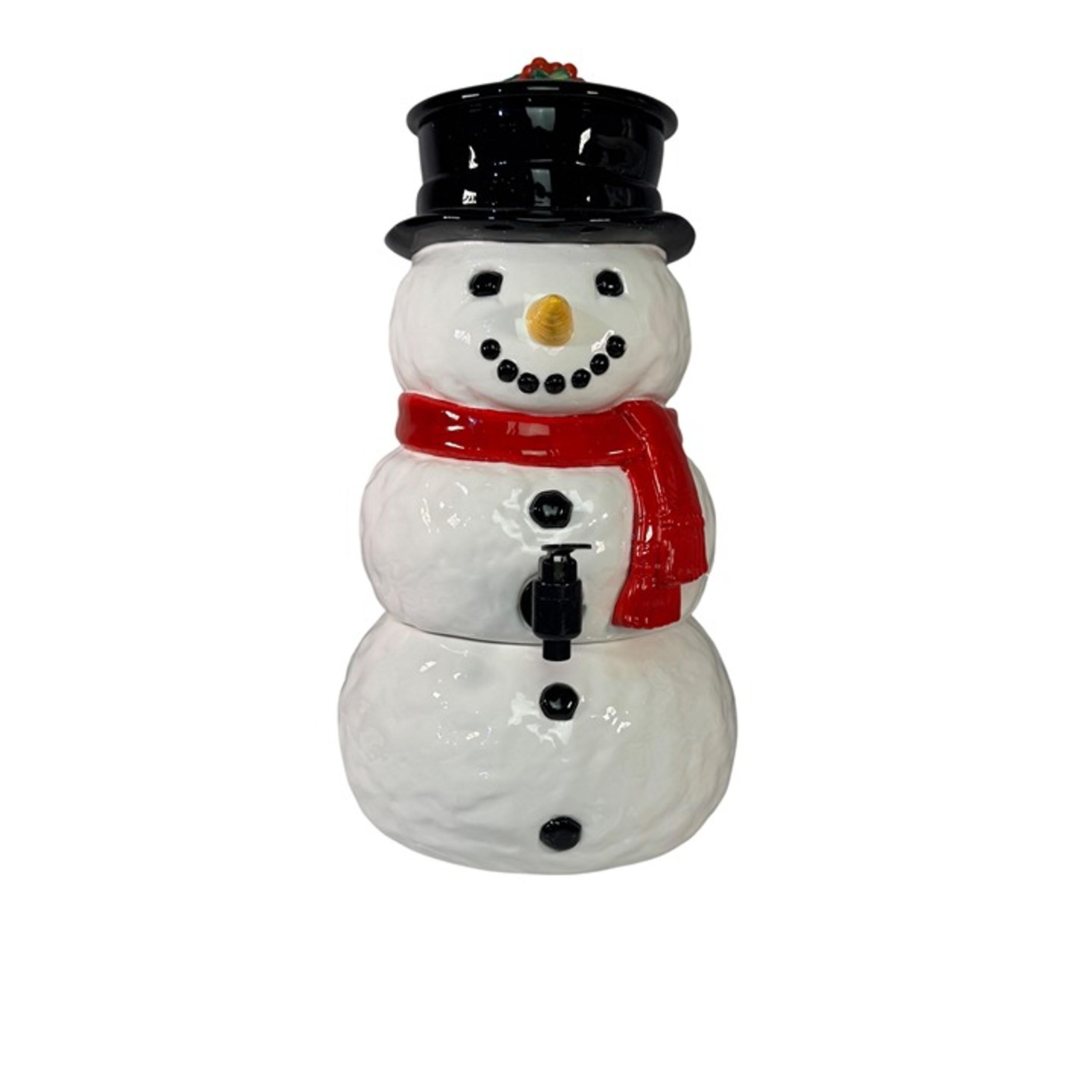 Department 56 Snowman Cider Server Christmas Holiday Party Serving Decor 20"H