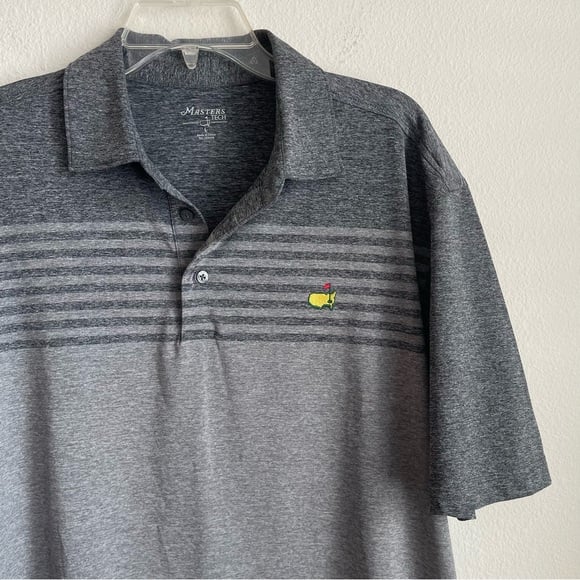 Master Tech Striped Heather Short Sleeve Performance Polo