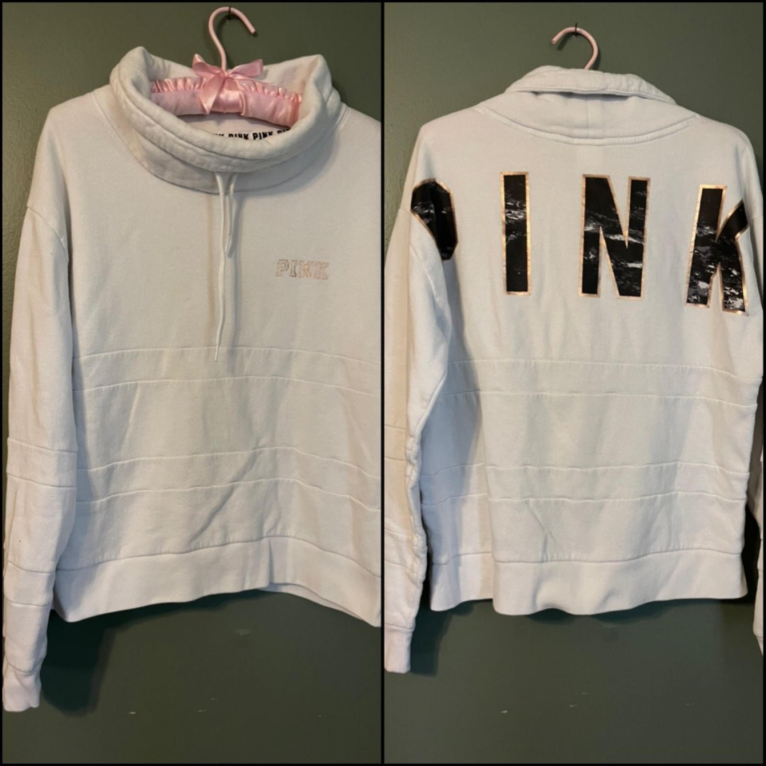 VS Pink Cowl Neck Pullover Sweater