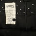Vintage Armani Collezioni Womens Collared Black Skirt Suit Size 14