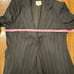 Vintage Armani Collezioni Womens Collared Black Skirt Suit Size 14