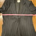 Vintage Armani Collezioni Womens Collared Black Skirt Suit Size 14