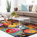 Lyon Area Rug - Kennedy (5' 1 x 8' Rectangle, Black/ Gre-FDHJSDH55