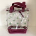 Vintage clear bucket bag