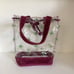 Vintage clear bucket bag