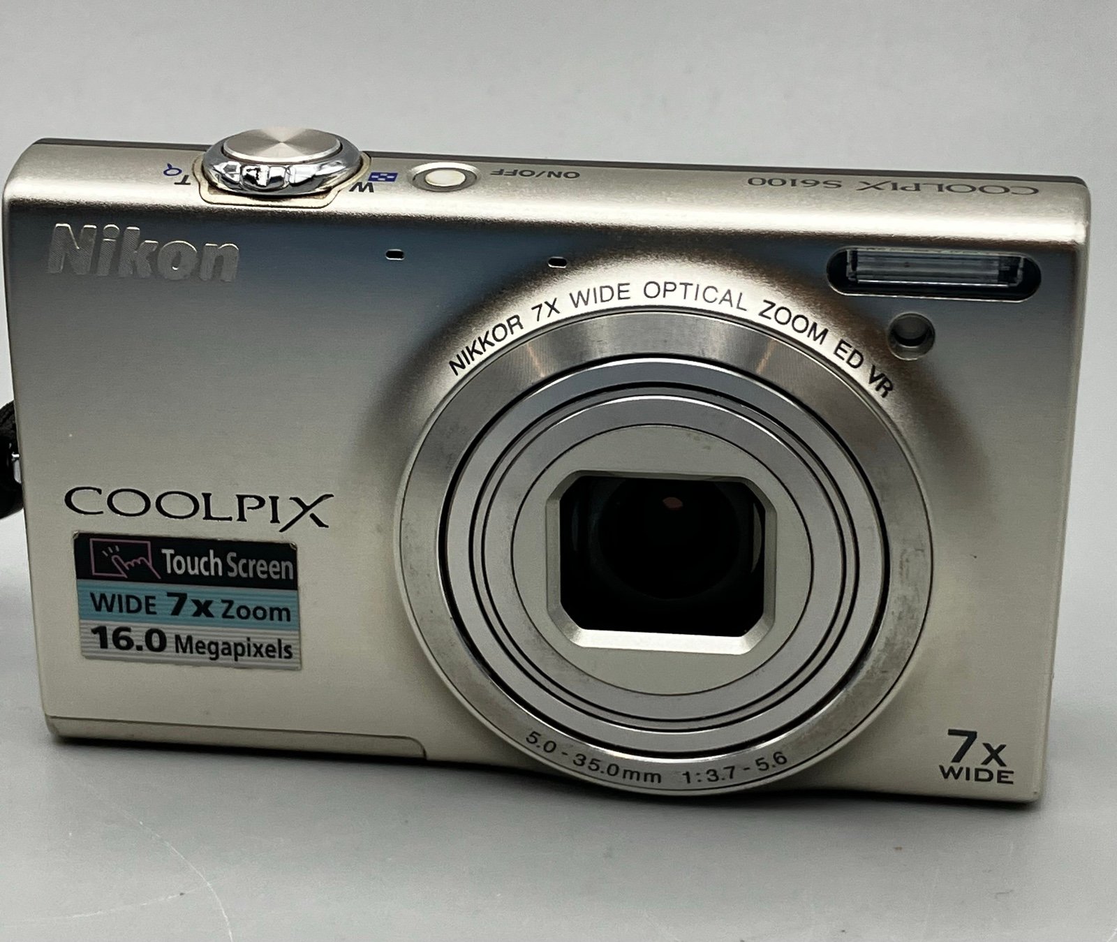 Nikon COOLPIX S6100 16MP, 7x Zoom Compact Digital Camera Silver