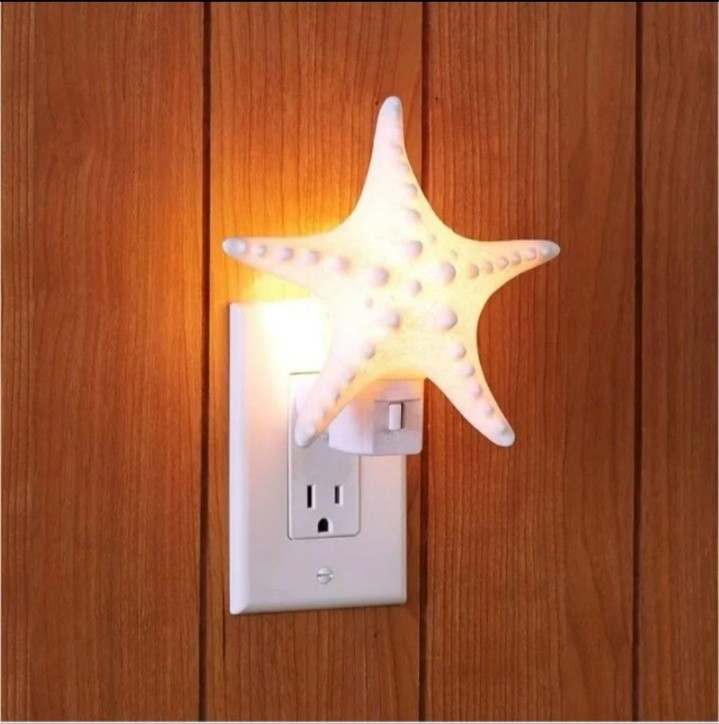 Coastal Starfish 6 Lifelike Ceramic Night Light BNWT Limited Edition SO 2023