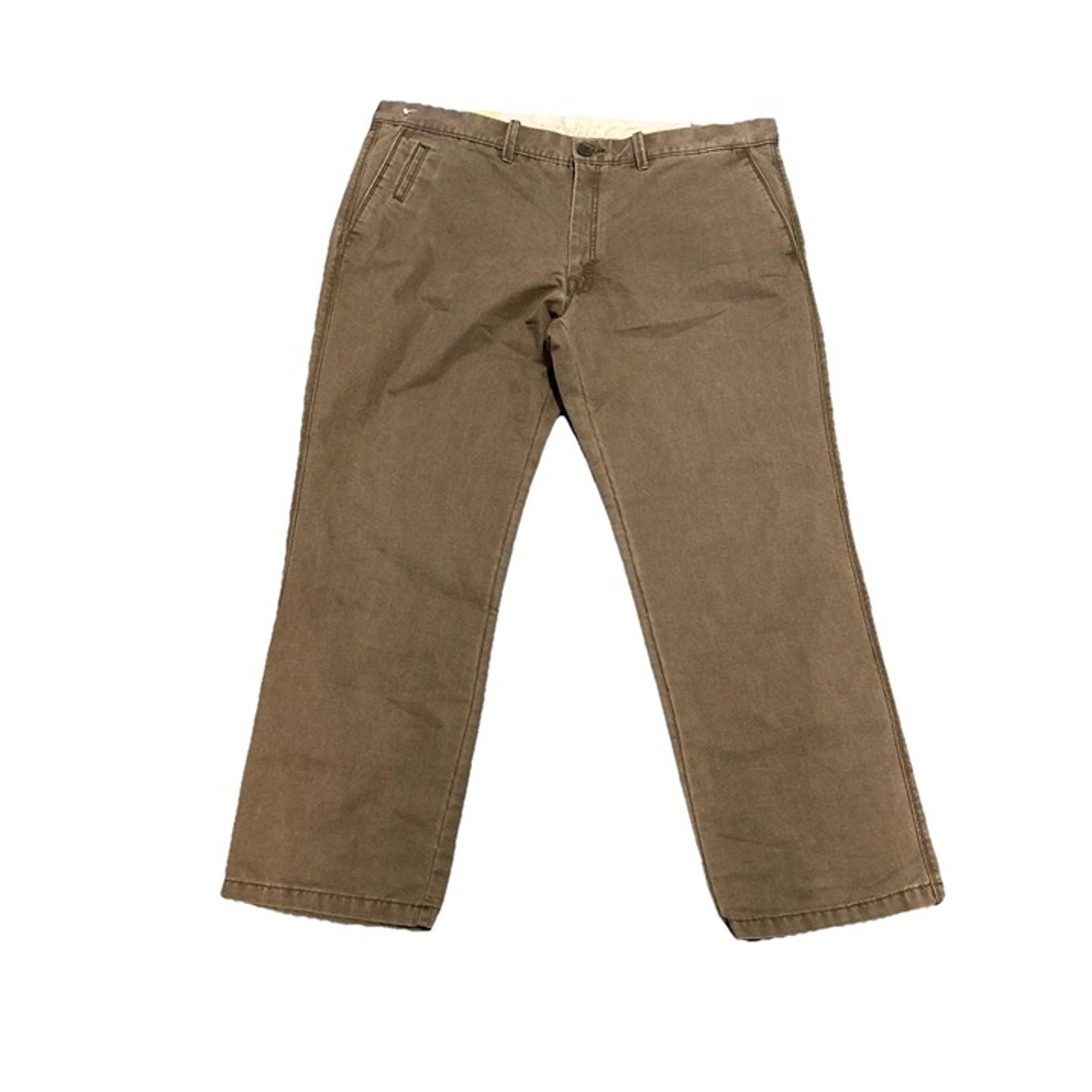 NEW Men’s HC10325 40X30 Tobacco HAGGAR LIFE KHAKI E-CLO FLAT FRONT CHINO PANTS