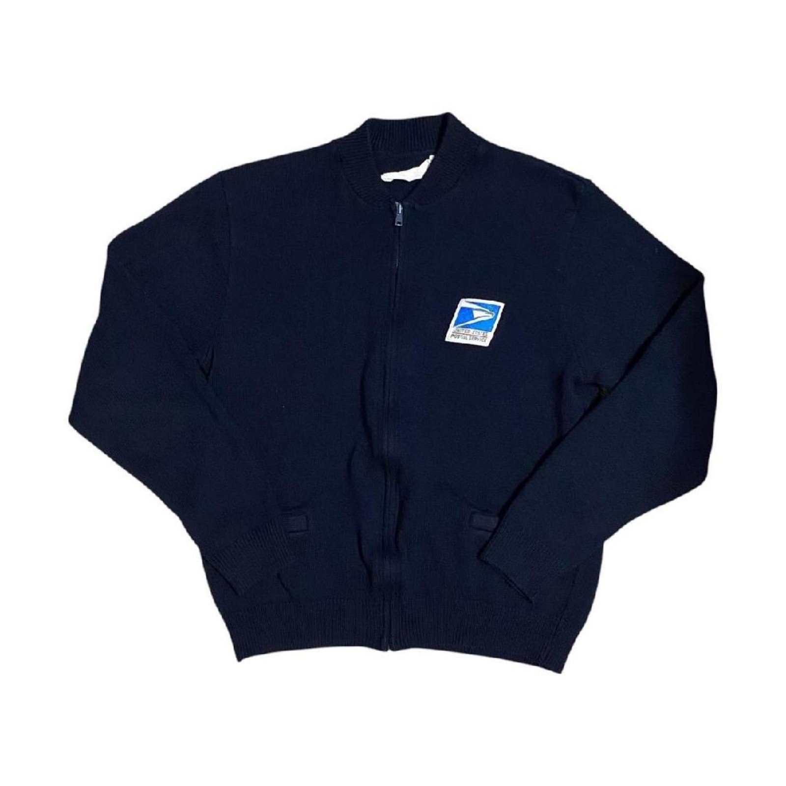 VINTAGE USPS LADIES ZIP UP SWEATER SIZE XL BROOKFIELD UNIFORMS