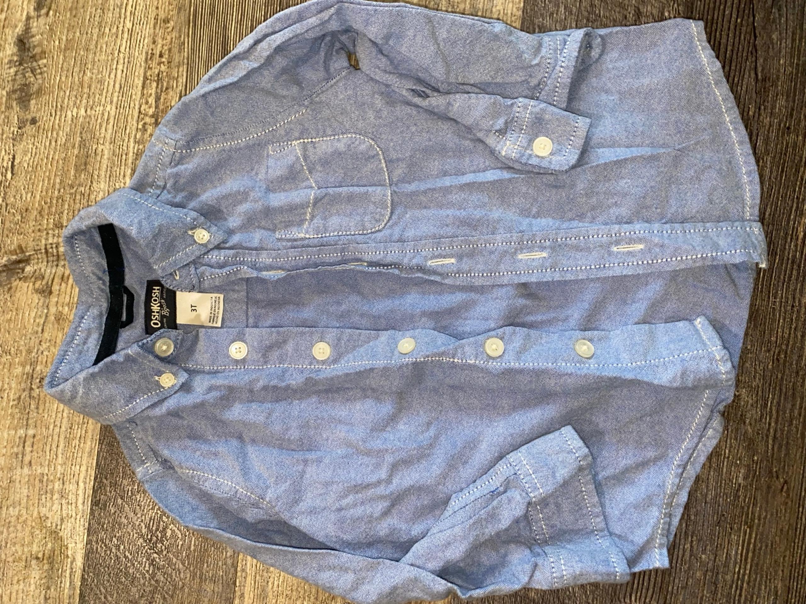 BOYS OSHKOSH BUTTON UP SZ 3t