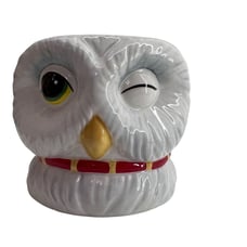 Vintage HEDWIG Harry Potter 2000 Warner Brothers Enesco Ceramic Owl Mug