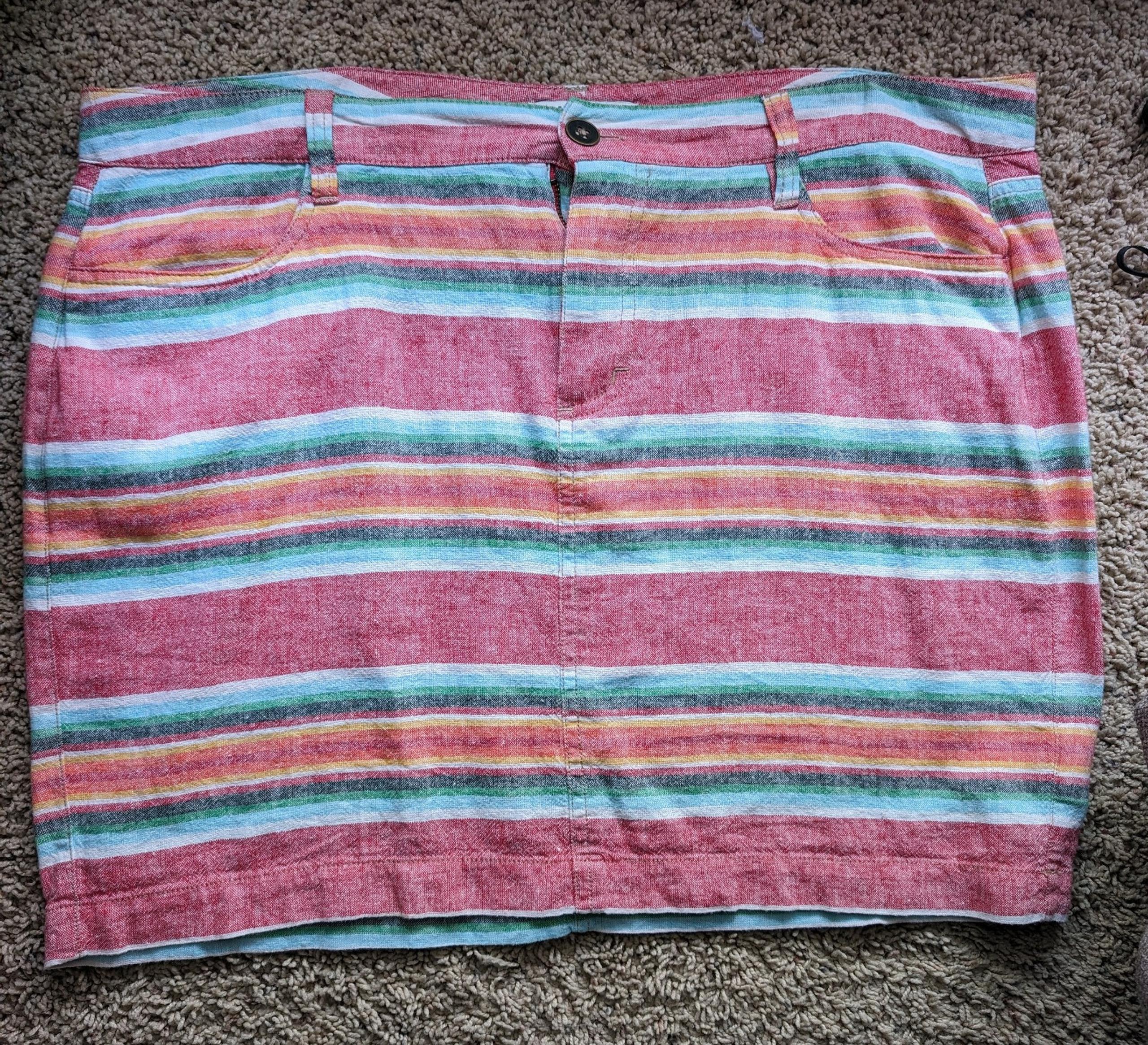 Old Navy striped skirt size 14