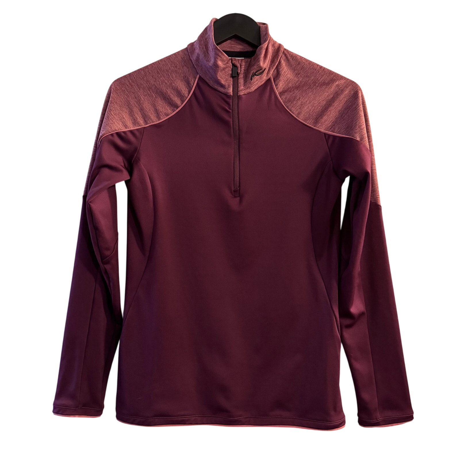 Kjus Women’s 1/4 Zip Pullover Burgundy Golf Activewear Outdoors Size 36/ Small