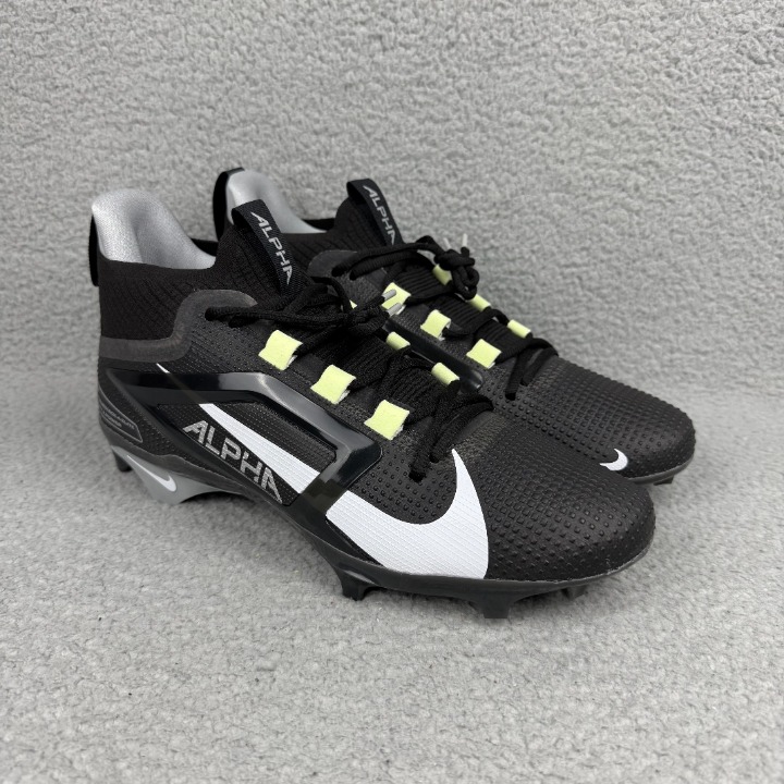 Nike Alpha Menace 4 Elite Mens 11 Shoes Black White Football Cleats Sneakers