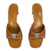 Brighton Tarrah Open Toe Heel Brown Leather Sandals Womens Size 6.5M