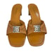 Brighton Tarrah Open Toe Heel Brown Leather Sandals Womens Size 6.5M