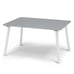 Kids Table and Chair Set (4 Chairs Included) Ideal for Arts & Crafts Grey/White