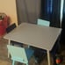 Kids Table and Chair Set (4 Chairs Included) Ideal for Arts & Crafts Grey/White