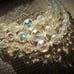 Vintage Stunning Midcentury Chunky Triple Strand AB Crystal Necklace