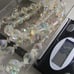 Vintage Stunning Midcentury Chunky Triple Strand AB Crystal Necklace