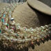Vintage Stunning Midcentury Chunky Triple Strand AB Crystal Necklace