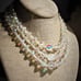 Vintage Stunning Midcentury Chunky Triple Strand AB Crystal Necklace