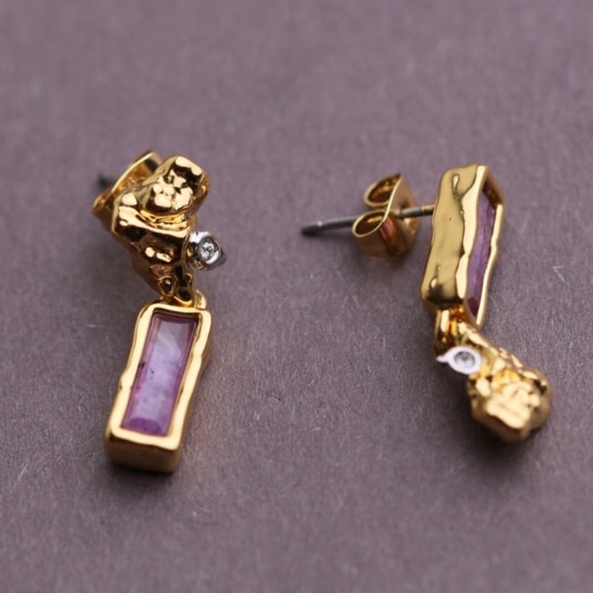 Alexis Bittar Pasted Stone Mismatch Earrings