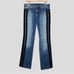Roberto Cavalli Double Side Stripe Size XL Jean Moderate Flare Made in Italy