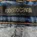 Roberto Cavalli Double Side Stripe Size XL Jean Moderate Flare Made in Italy
