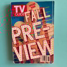 Marilu Henner Alfonso Ribeiro +9 Signed TV Guide Fall Preview 1990 Label Residue