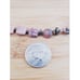 Pink Marble & Hematite Bracelet Anklet in Sterling Silver XL Adjustable
