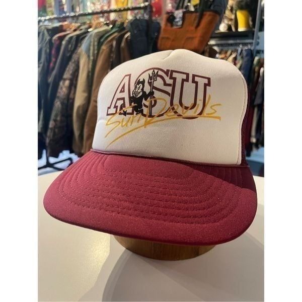 Vintage ASU Arizona State University Sun Devils Snap Back Trucker Hat Dad