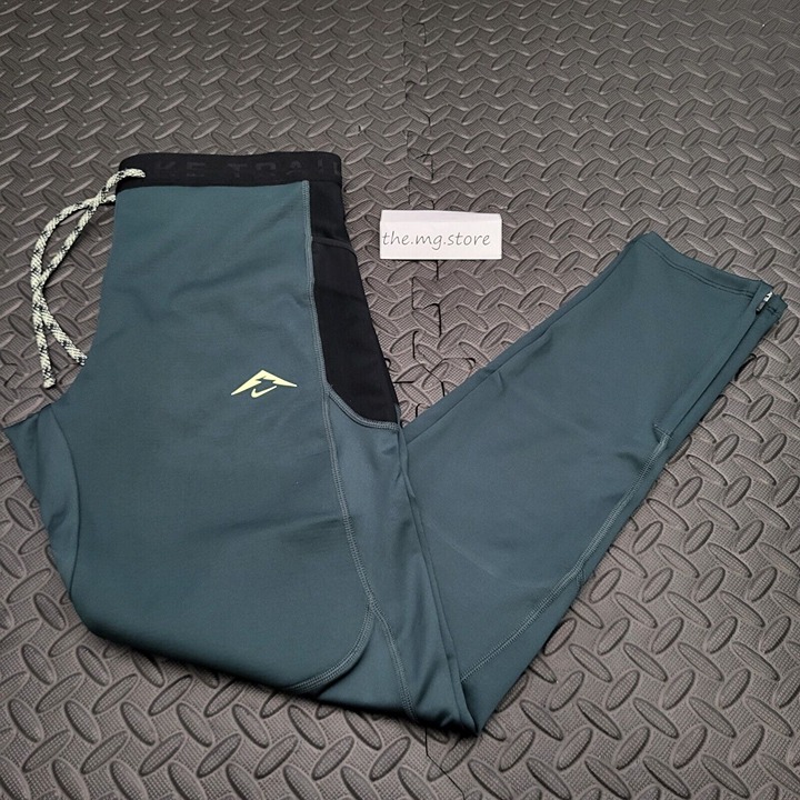 Nike Trail Lunar Ray Winterized Running Tights Hiking Men's M Green FB8599-328