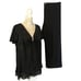 Dressbarn plus collection formal 2 piece outfit black short sleeves size 24