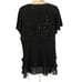Dressbarn plus collection formal 2 piece outfit black short sleeves size 24