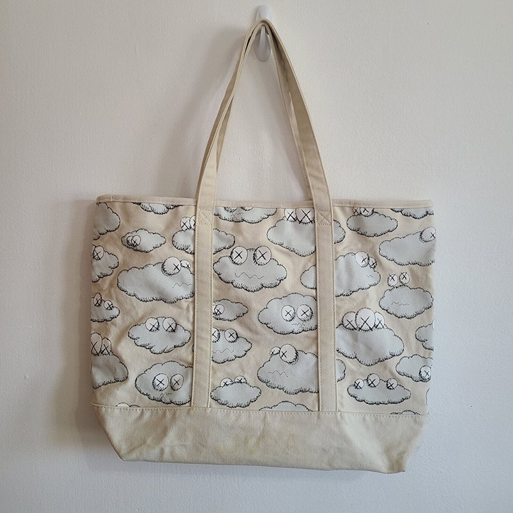 Kaws Uniqlo Clouds CanvasTote Bag