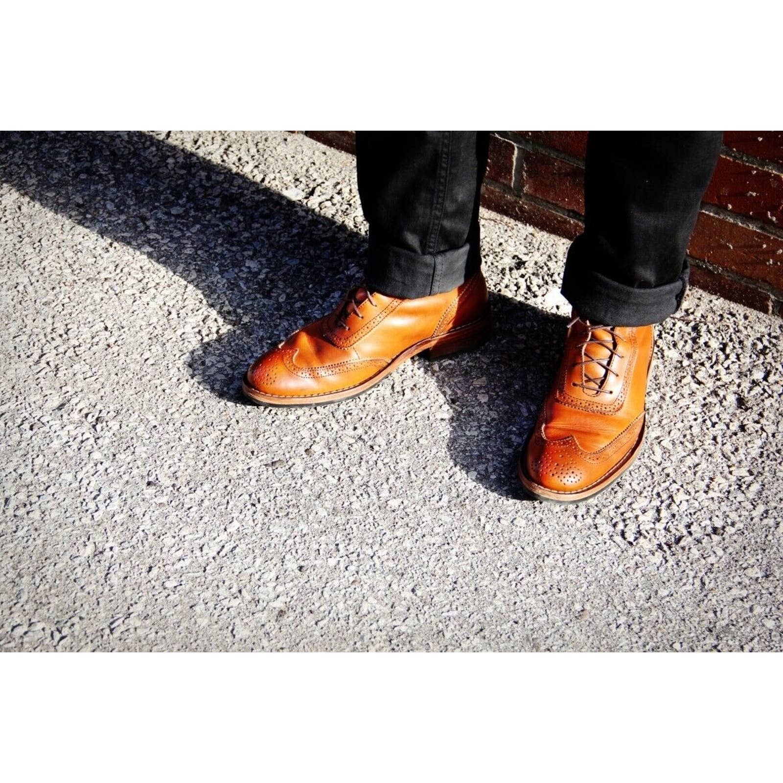 Wolverine 1000 Mile Rockford Brown Cap Toe Lace-Men's Boots Size US 11 D